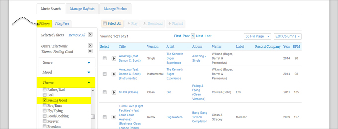 UMPG Songs
